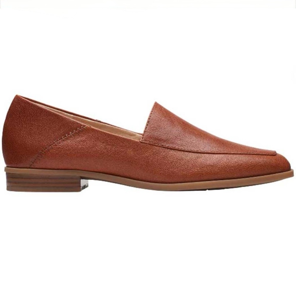 Clarks Sarafyna Freva Loafer Tan Leather - Picture 2 of 12